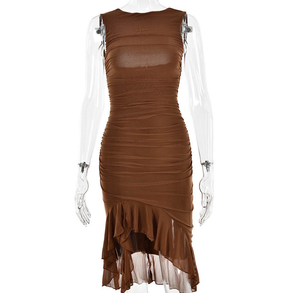 Summer Slim Skinny Sleeveless Dress For Women Fashion Party Club Dresses - terrifictrend