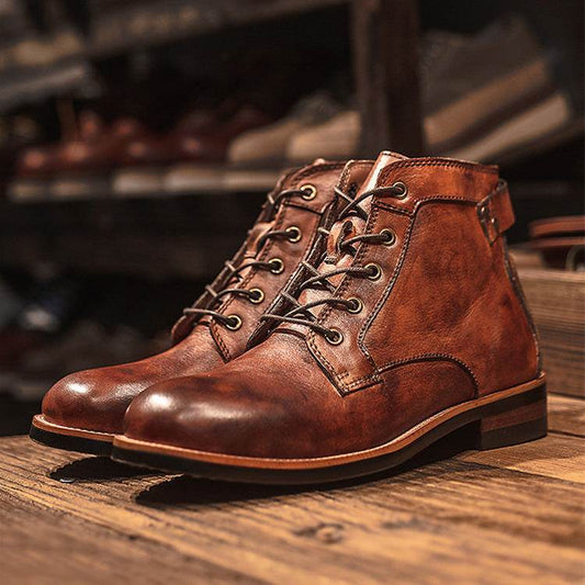 Men Shoes Military Plus Size Workwear Men's Boots - terrifictrend