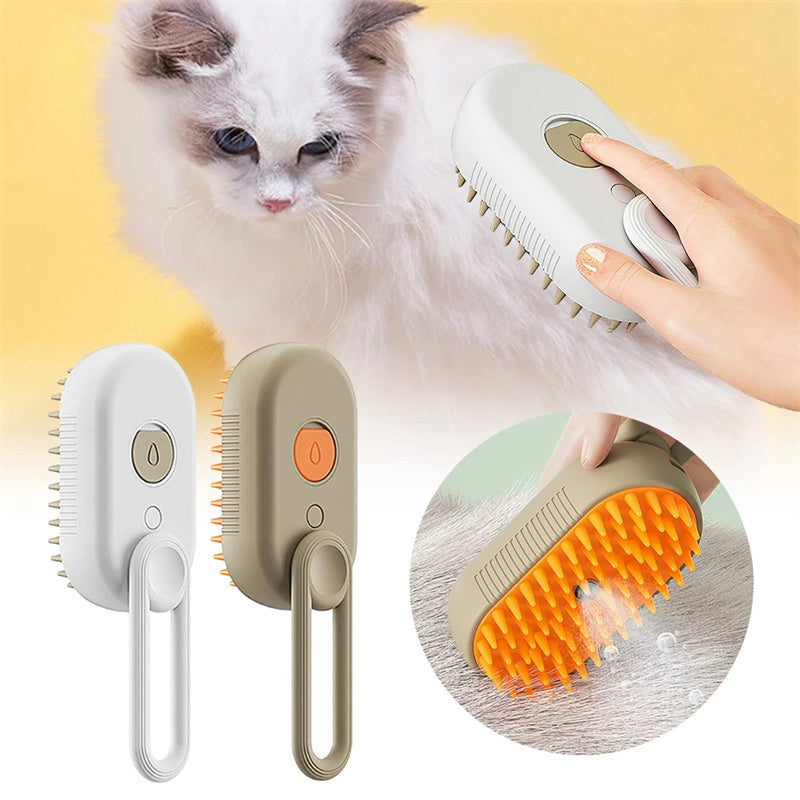 "3-in-1 Cat Dog Steam Brush"