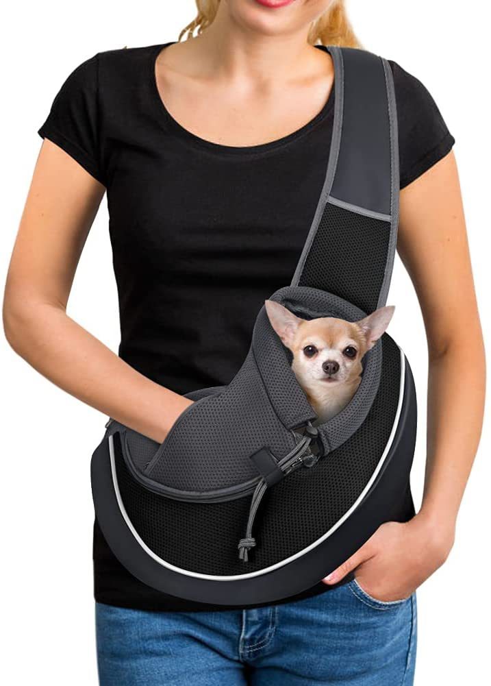 "Portable Crossbody Pet Carrier Bag"