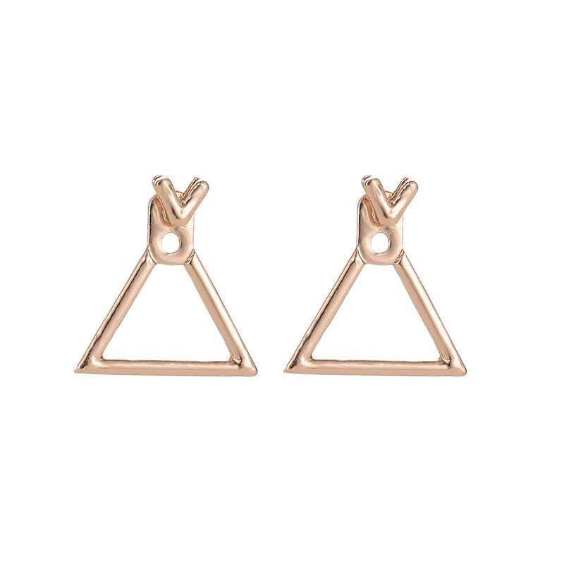 Hollow Diamond Square Stud Earrings - terrifictrend