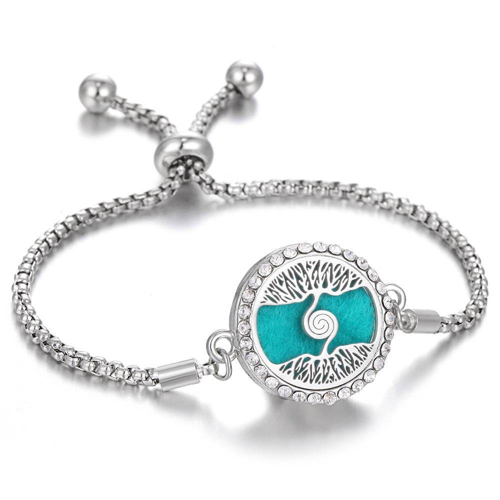 2024 New Kaleidoscope Aromatherapy Bracelet Perfume Essential Oil Diffuser Locket Bracelet Charms Women Aroma Diffuser Jewelry - terrifictrend