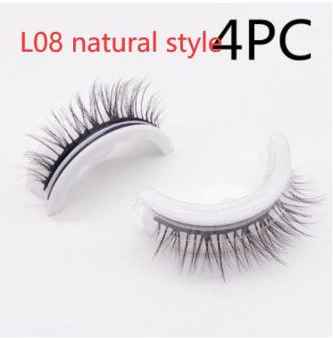 Reusable 3D Mink Lashes Natural False Eyelashes Self Adhesive Fake Glue Free Makeup Eyelash Extension Silk - terrifictrend