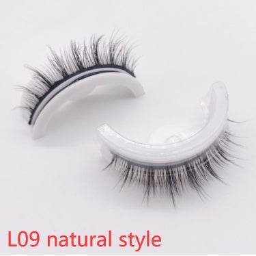 Reusable 3D Mink Lashes Natural False Eyelashes Self Adhesive Fake Glue Free Makeup Eyelash Extension Silk - terrifictrend