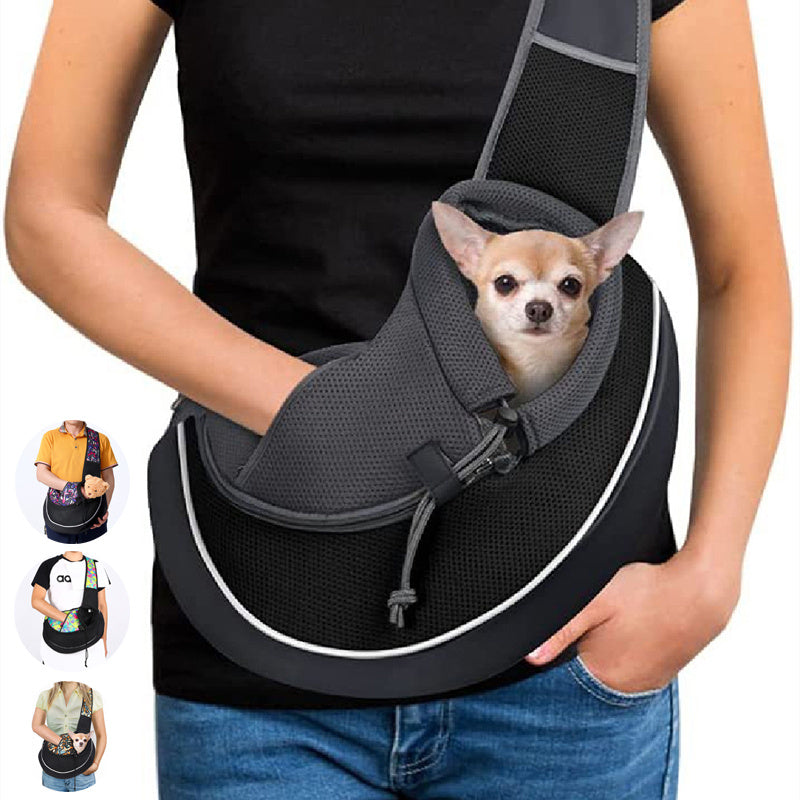"Portable Crossbody Pet Carrier Bag"