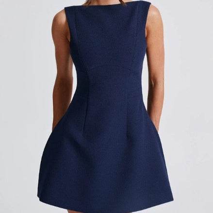 Sexy Slim-fitting Backless Dress Summer Sleeveless Short Dresses - terrifictrend