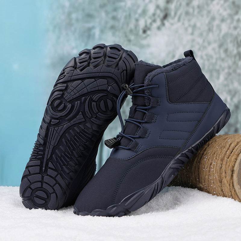 Outdoor Sports Cotton Shoes For Men And Women Winter Warm Slip-on Boots Wear-resistant Anti-ski Thickened Shoes Couple - terrifictrend