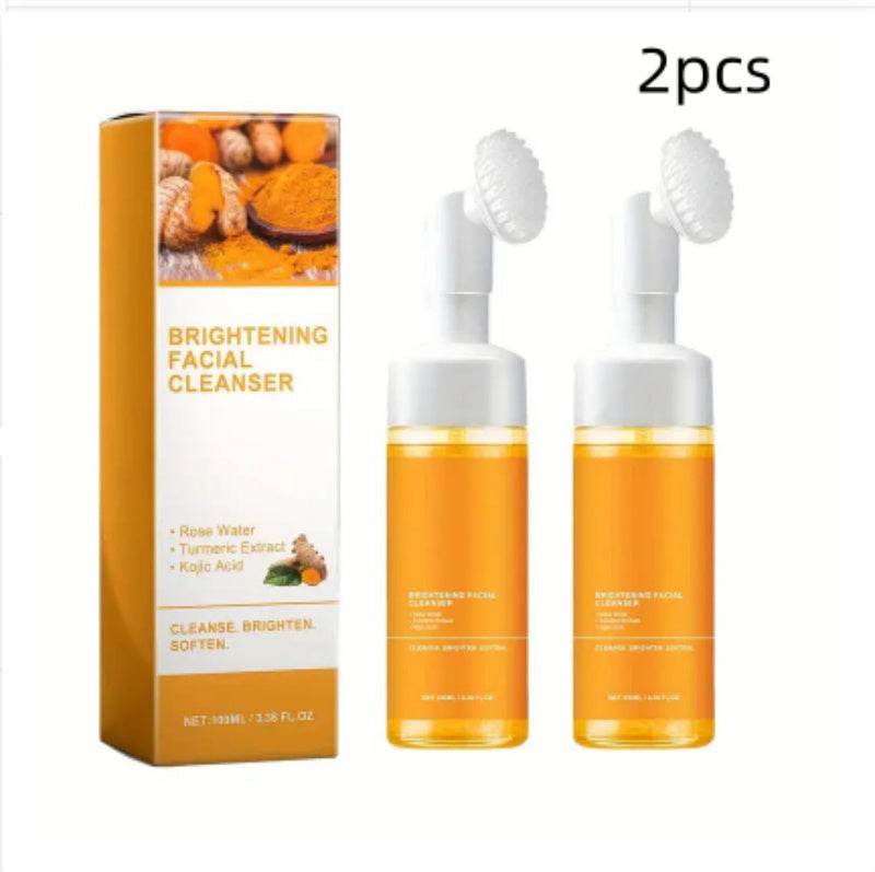 Turmeric Exfoliating Cleansing Pads Compressed Facial Sponges Skin Care Tools For Face Clogged Pores Excess Oil Cleansing - terrifictrend