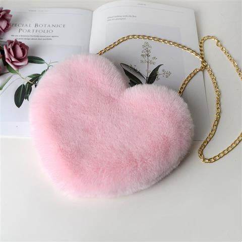 Love Bags For Women Plush Chain Shoulder Bags Valentine's Day Party Bag - terrifictrend