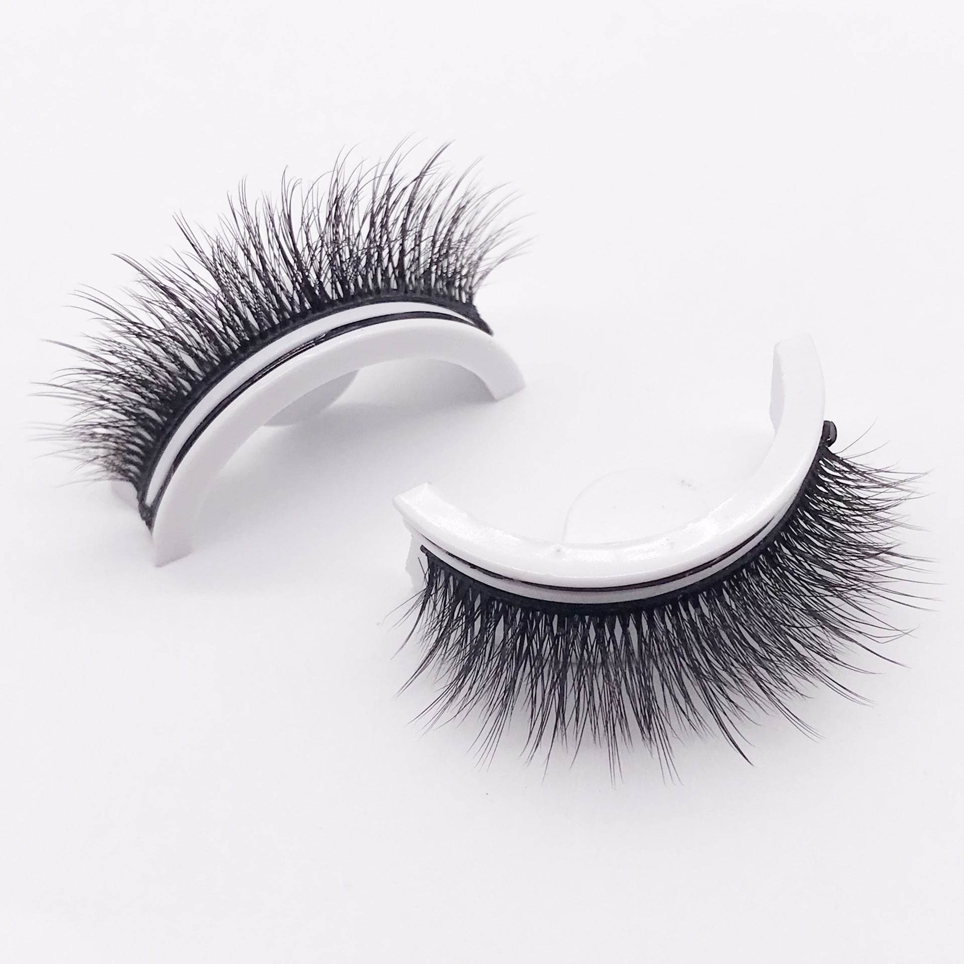 Reusable 3D Mink Lashes Natural False Eyelashes Self Adhesive Fake Glue Free Makeup Eyelash Extension Silk - terrifictrend