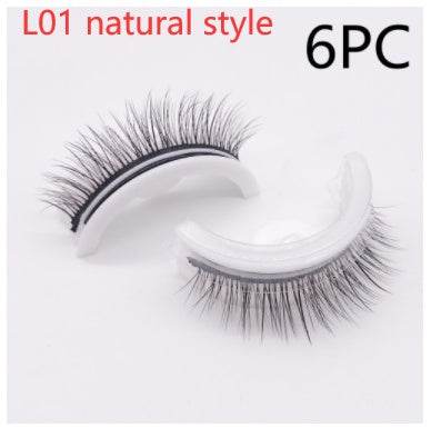 Reusable 3D Mink Lashes Natural False Eyelashes Self Adhesive Fake Glue Free Makeup Eyelash Extension Silk - terrifictrend