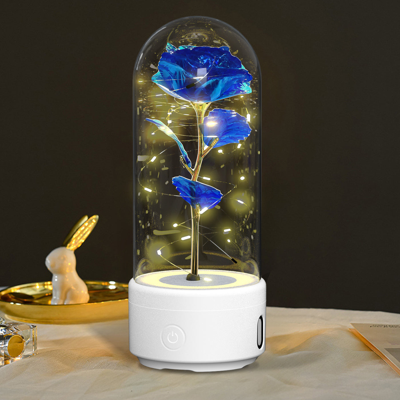 "2-in-1 Rose LED Light Speaker"
