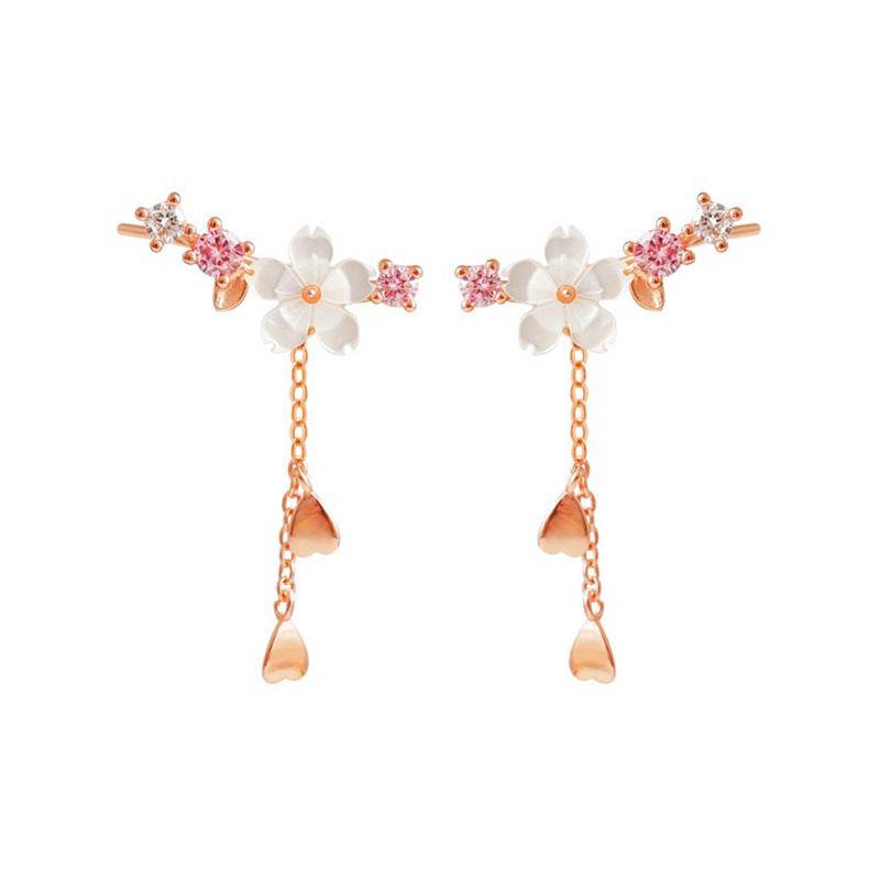 Flower Earrings, And Super Fairy Design, Exquisite Pendant, Long Temperament Earrings - terrifictrend