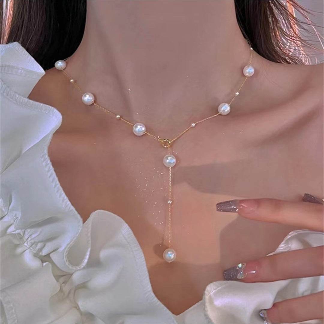 Trendy Pearl Necklace For Women Fashion Starry Pearl Choker Necklaces 2024 Fashion Jewelry Girl Gifts - terrifictrend