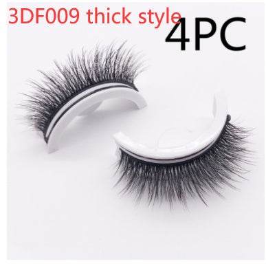 Reusable 3D Mink Lashes Natural False Eyelashes Self Adhesive Fake Glue Free Makeup Eyelash Extension Silk - terrifictrend