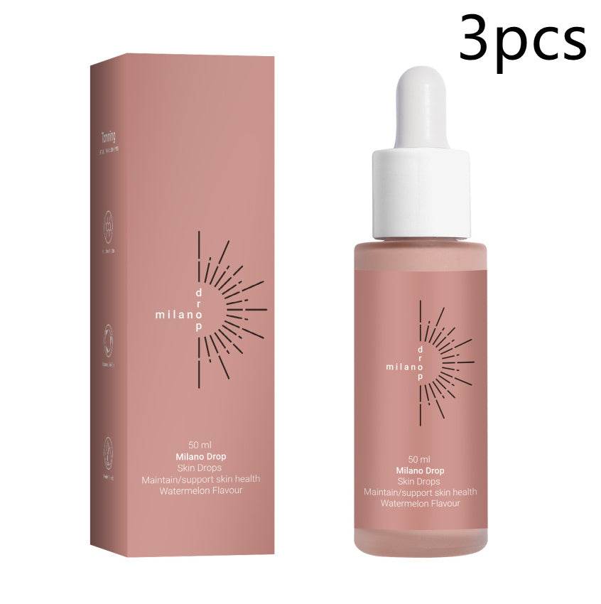 Tanning Face Serum Face Body Tanning Bed Outdoor Fine Line Repair Skin Serum Dark Bronzer Self Tanning Serum Drops - terrifictrend