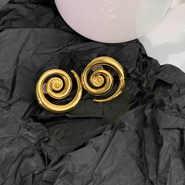 Geometric Rotation 18K Gold Earrings - terrifictrend