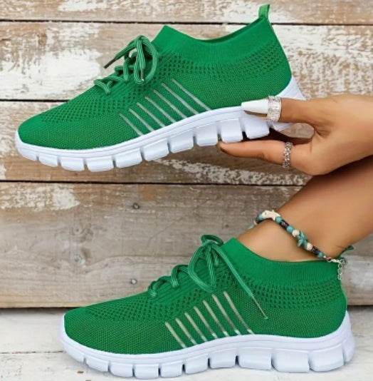 Flying Woven Mesh Women's Shoes Breathable Sneakers - terrifictrend