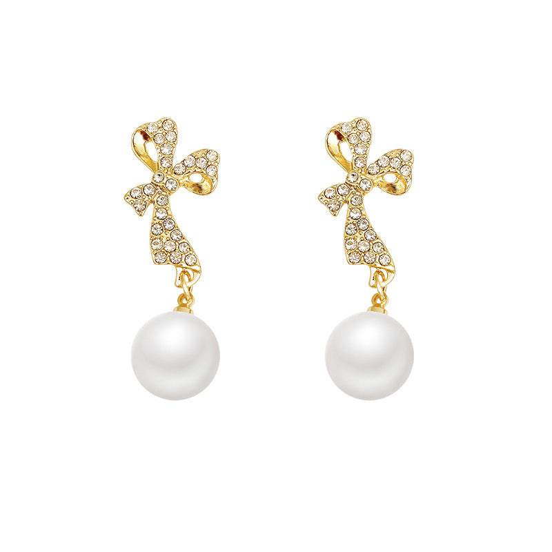 INS Butterfly Earrings With Rhinestones Fashion Temperament Jewelry - terrifictrend