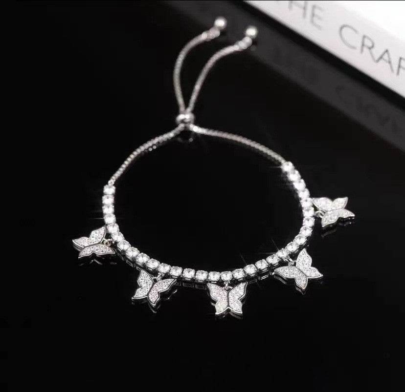 Multi Butterfly Bracelet Light Luxury Niche Micro-set Zircon - terrifictrend