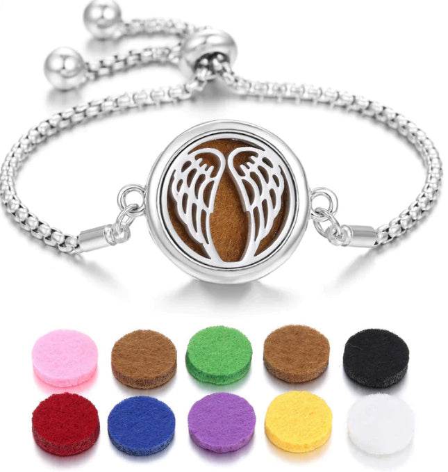 2024 New Kaleidoscope Aromatherapy Bracelet Perfume Essential Oil Diffuser Locket Bracelet Charms Women Aroma Diffuser Jewelry - terrifictrend