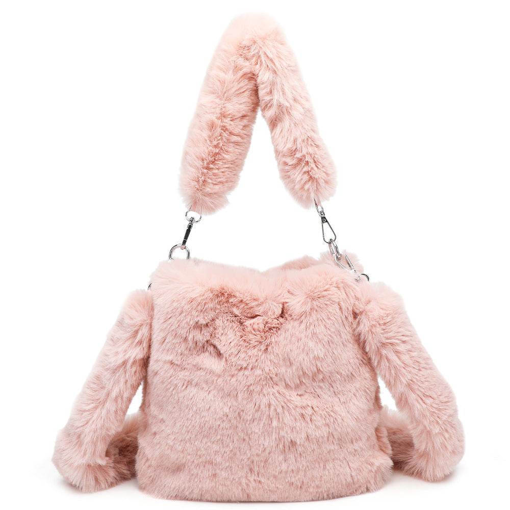 Women Fluffy Shoulder Bag Top-handle Bag Female Autumn Winter Handbag Plush Tote Girls Fashion Shopping Bags Handbags For Women - terrifictrend