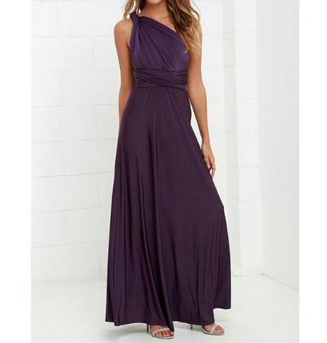 Women's Sexy Long Party Dress Club Floor-Length Summer Backless Bandage Maxi Dress Multiway Bridesmaids Boho Women Dress Vestidos - terrifictrend