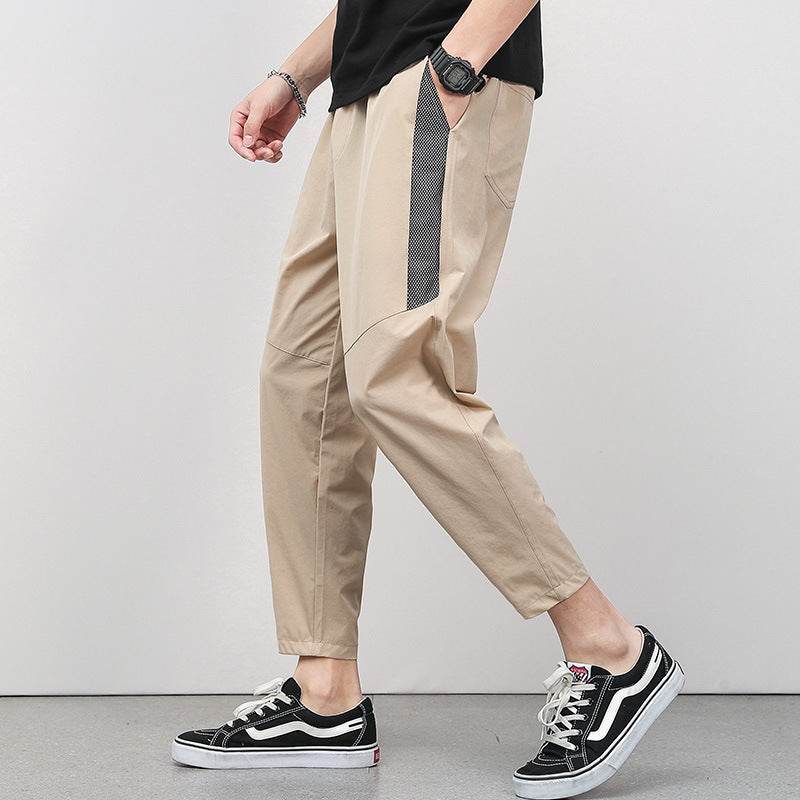 Cropped Thin Casual Drawstring Tappered Pants - terrifictrend