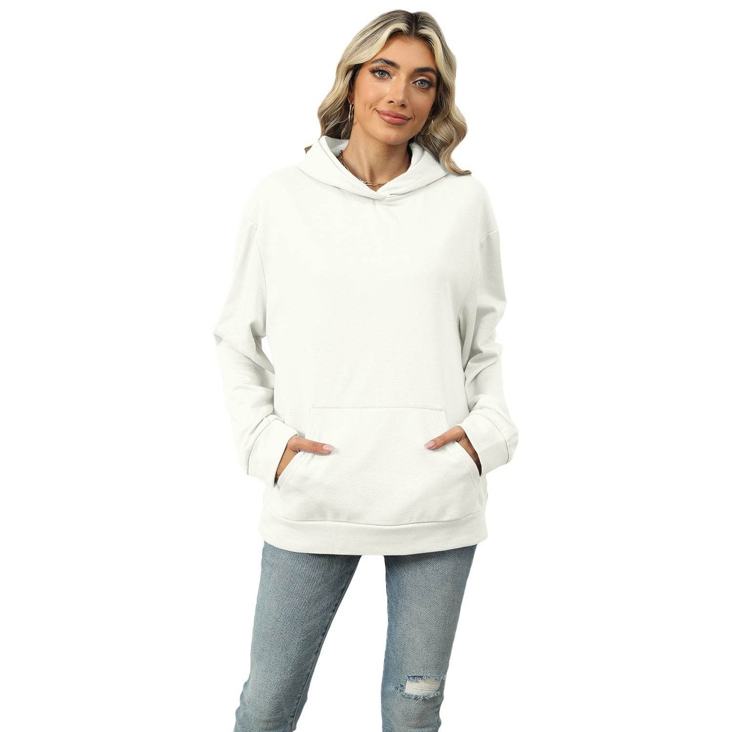 Casual Hooded Pocket Sweatshirt Women - terrifictrend
