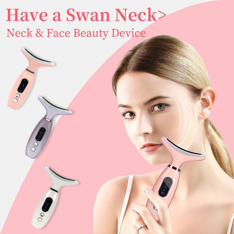 Neck Beauty Instrument Charging Color Light V Face Massage Instrument - terrifictrend