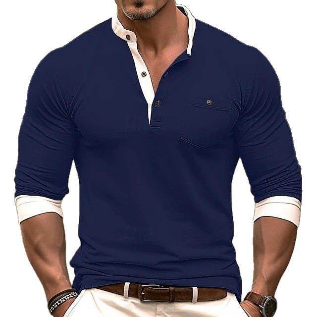 Personality Men's Long Sleeve Round Neck T-shirt - terrifictrend
