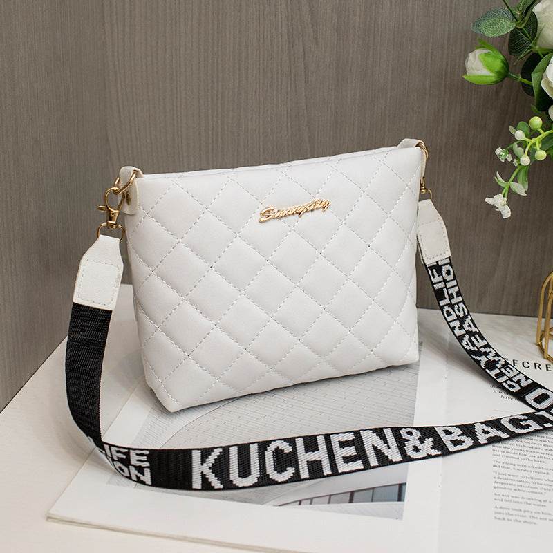 Small Messenger Bag For Women Trend Lingge Embroidery Female Shoulder Bags Fashion Chain Ladies Crossbody Purse - terrifictrend