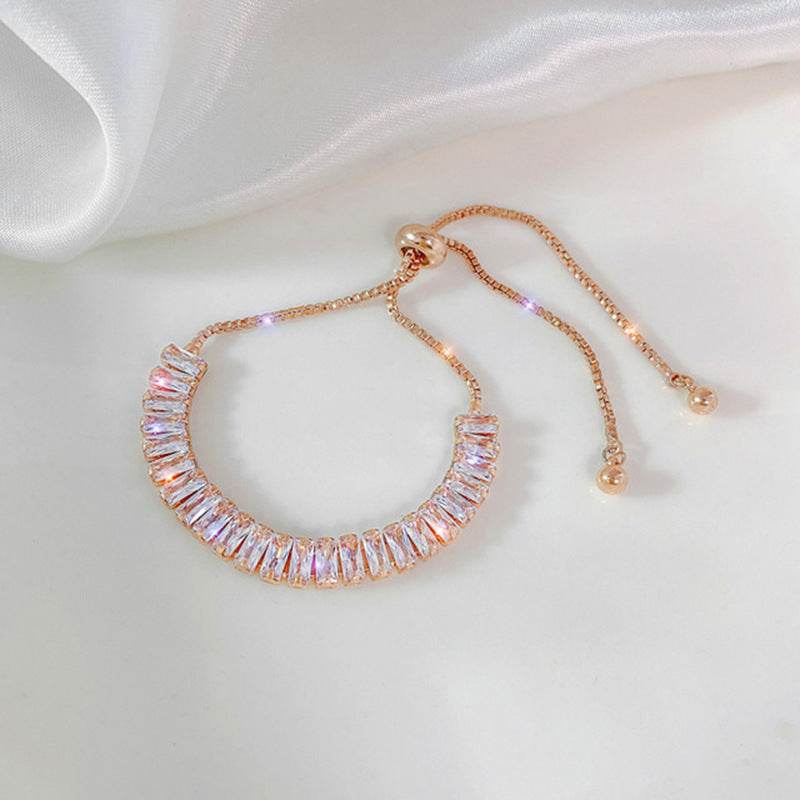 Rhinestone Bracelet Ins Fashion Shiny Adjustable Bracelet Women Jewelry - terrifictrend