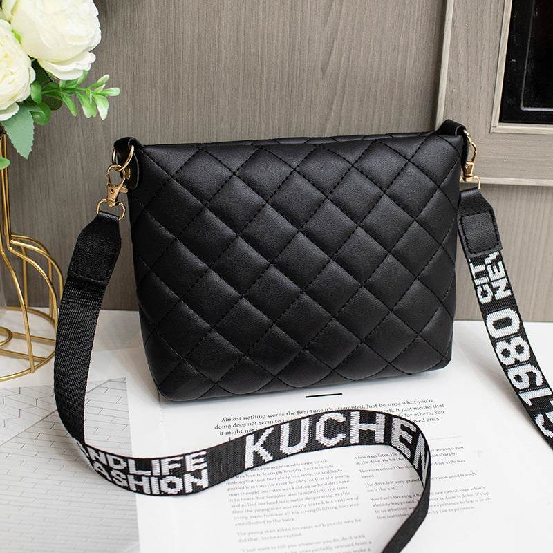 Small Messenger Bag For Women Trend Lingge Embroidery Female Shoulder Bags Fashion Chain Ladies Crossbody Purse - terrifictrend