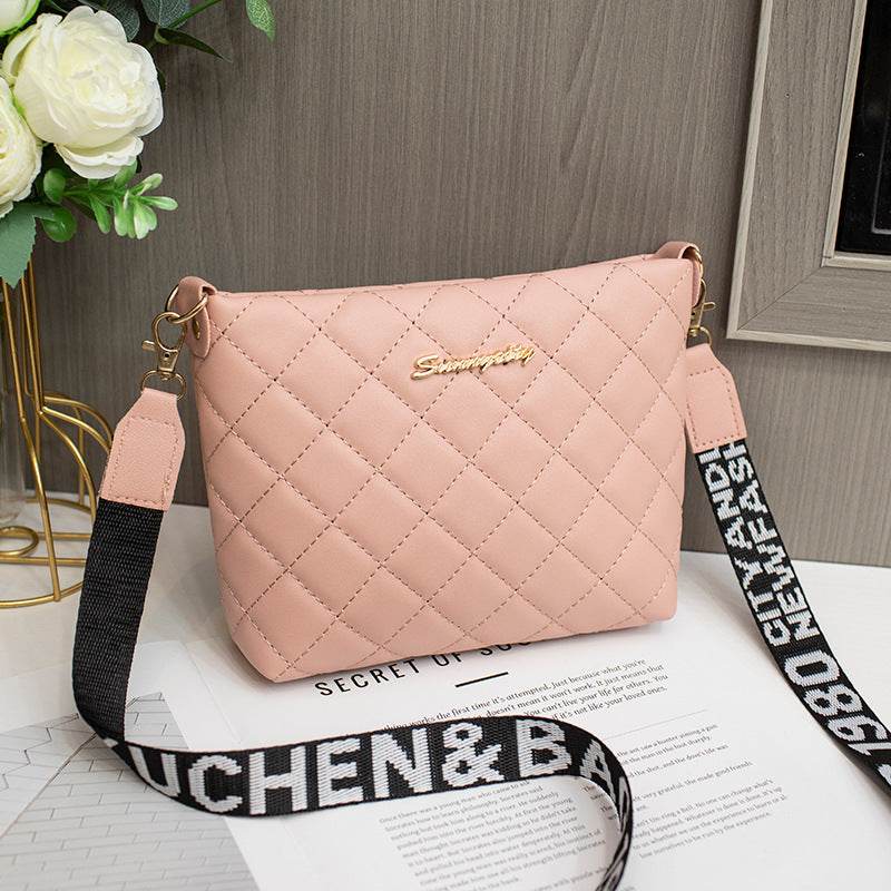 Small Messenger Bag For Women Trend Lingge Embroidery Female Shoulder Bags Fashion Chain Ladies Crossbody Purse - terrifictrend