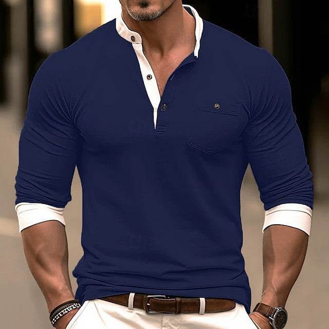 Personality Men's Long Sleeve Round Neck T-shirt - terrifictrend