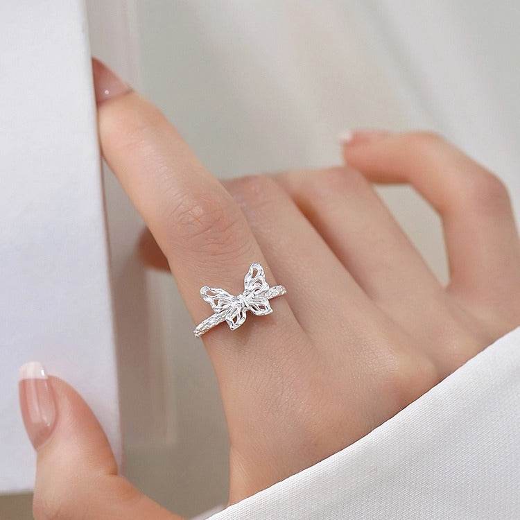 Lava Butterfly Ring Female Stylish Opening Adjustable - terrifictrend
