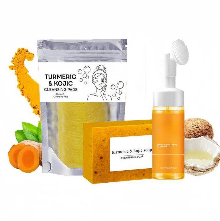 Turmeric Exfoliating Cleansing Pads Compressed Facial Sponges Skin Care Tools For Face Clogged Pores Excess Oil Cleansing - terrifictrend