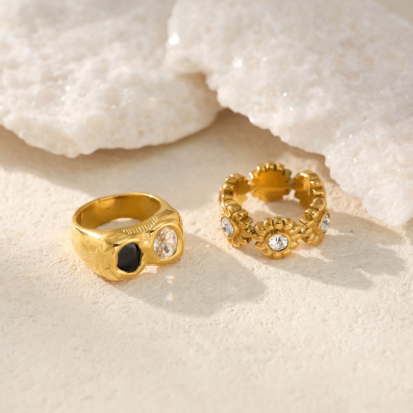"18K Gold Plated Zircon Ring"