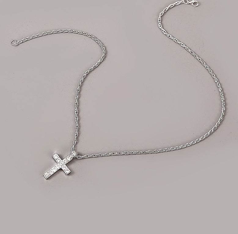 Cross Pendant Necklaces For Women Men Punk Hiphop Rope Chain On Neck Rapper Jewelry - terrifictrend