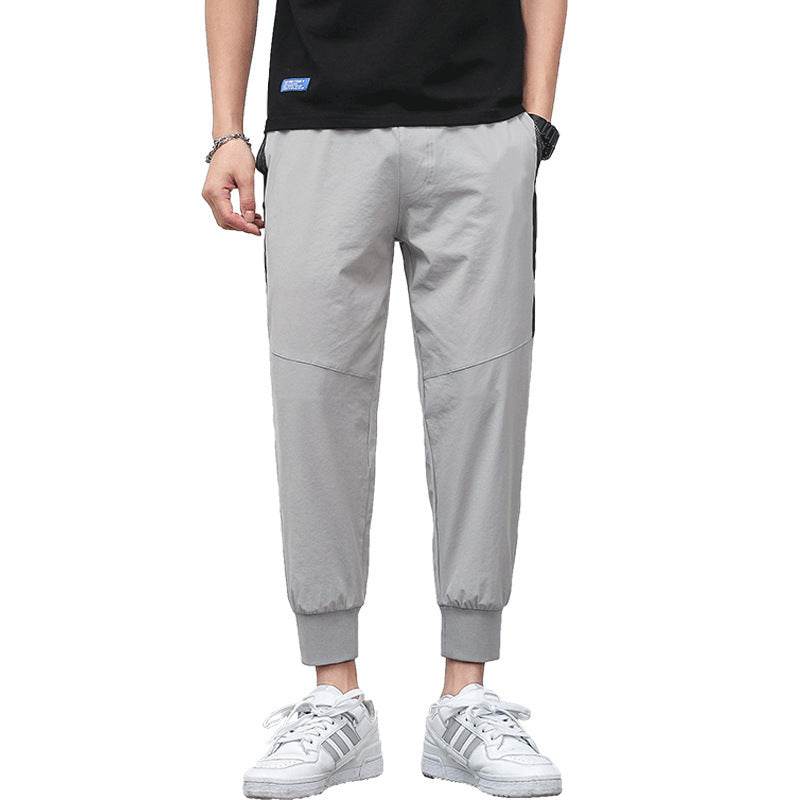 Cropped Thin Casual Drawstring Tappered Pants - terrifictrend