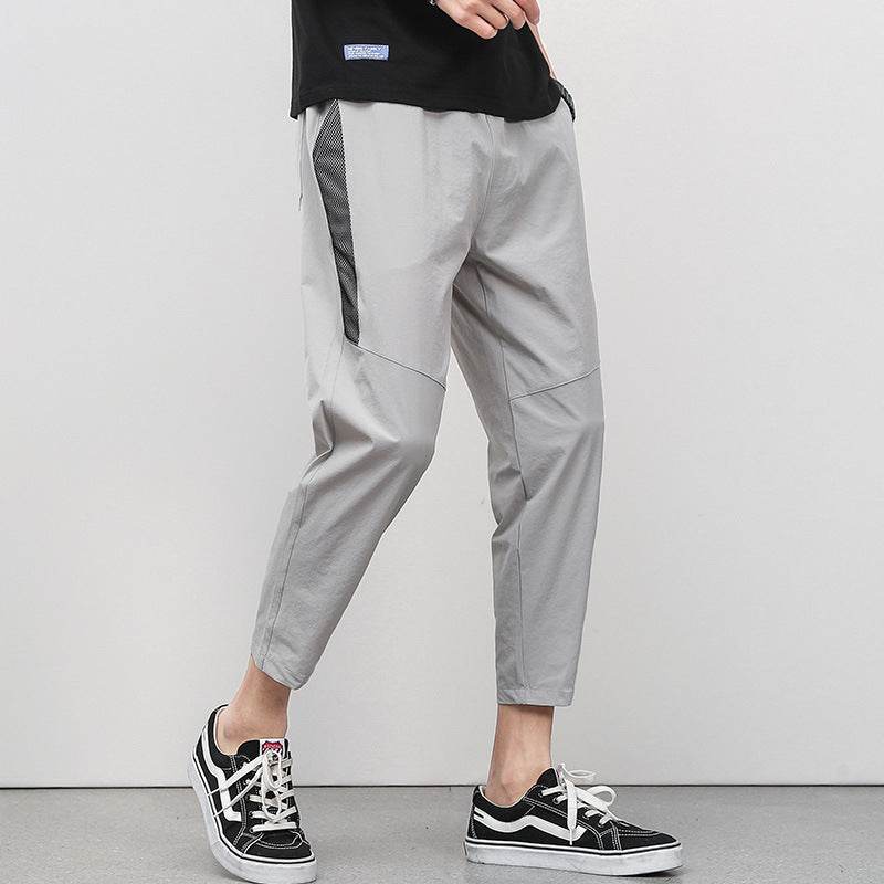 Cropped Thin Casual Drawstring Tappered Pants - terrifictrend