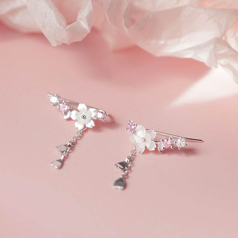 Flower Earrings, And Super Fairy Design, Exquisite Pendant, Long Temperament Earrings - terrifictrend