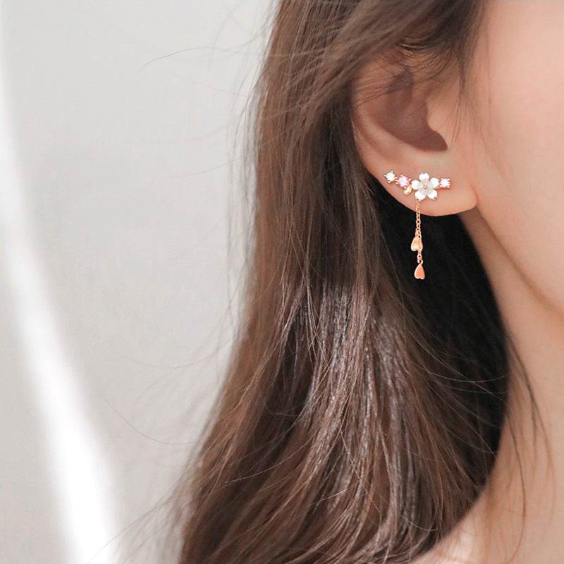 Flower Earrings, And Super Fairy Design, Exquisite Pendant, Long Temperament Earrings - terrifictrend