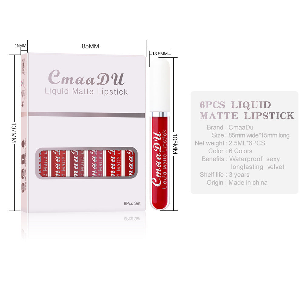 "Long-lasting Matte Waterproof Lipstick"