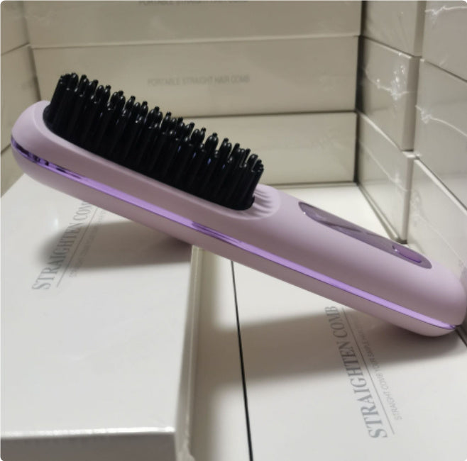 "2-in-1 Wireless Hair Straightener Comb"