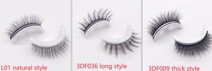 Reusable 3D Mink Lashes Natural False Eyelashes Self Adhesive Fake Glue Free Makeup Eyelash Extension Silk - terrifictrend