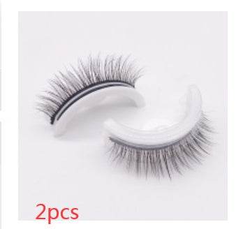Reusable 3D Mink Lashes Natural False Eyelashes Self Adhesive Fake Glue Free Makeup Eyelash Extension Silk - terrifictrend