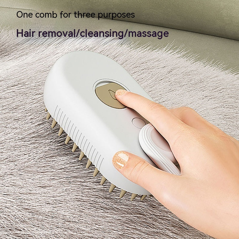 "3-in-1 Cat Dog Steam Brush"