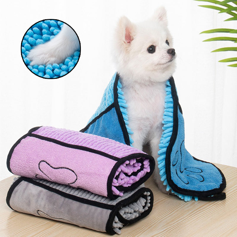 "Super Absorbent Pet Bath Towel"